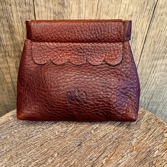 Portland Leather Penny Pouch NUTMEG Penny Pouch NEW FAST SHIP Coin Purse - Picture 1 of 5